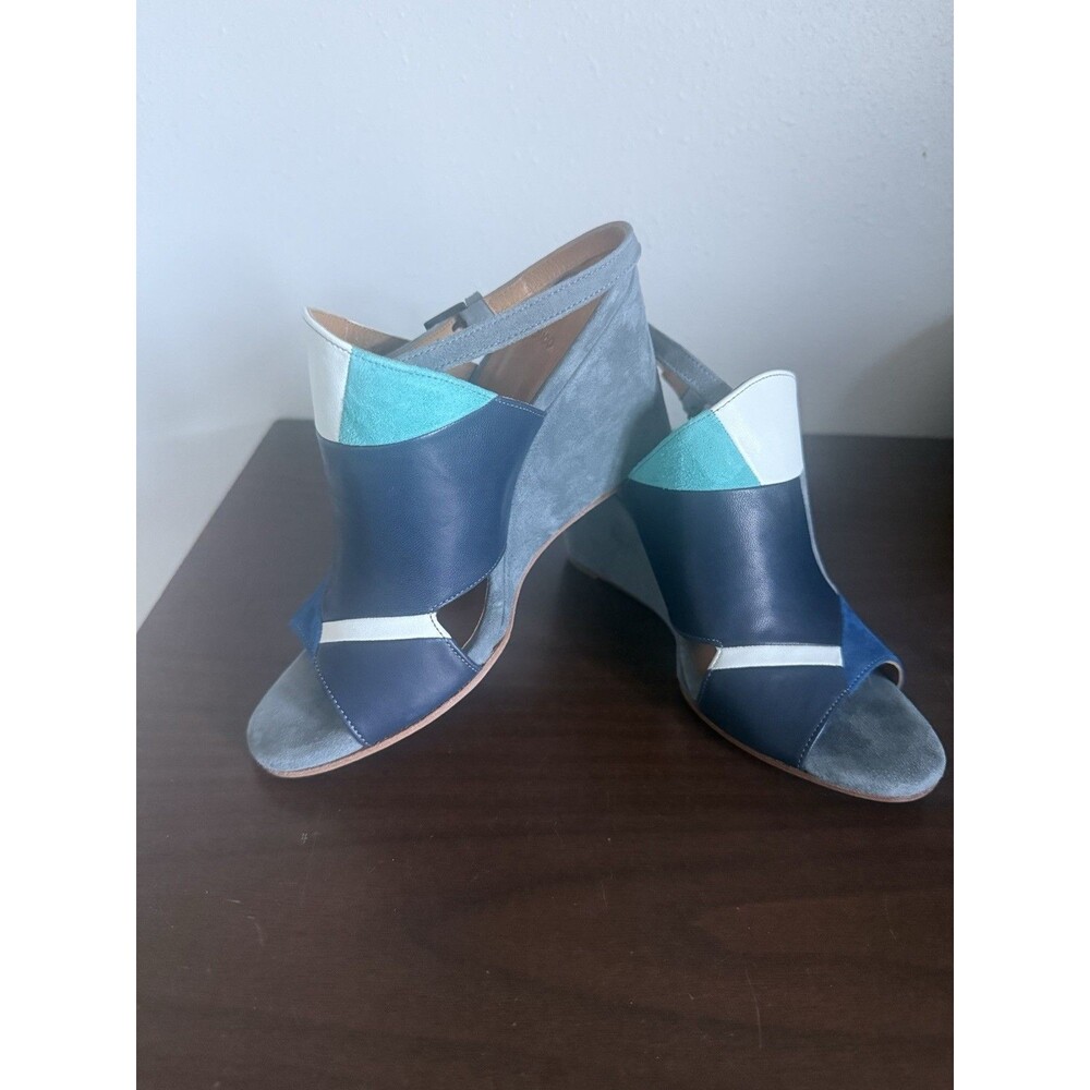 Coclico Jordy Wedge Sandle Leather Suede Women's Size37 (US 6.5) New without Box